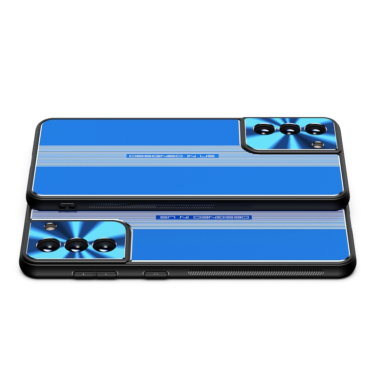 For Samsung Galaxy S21 5G Jianfeng Series TPU+ Metal Shockproof Protective Case(Blue) For Samsung Galaxy S21 5G Jianfeng Series TPU+ Metal Shockproof Protective Case(Blue)