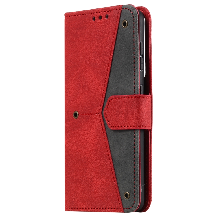 For Samsung Galaxy S21 Ultra 5G Stitching Calf Texture Horizontal Flip Leather Case with Holder & Card Slots & Wallet(Red) For Samsung Galaxy S21 Ultra 5G Stitching Calf Texture Horizontal Flip Leather Case with Holder & Card Slots & Wallet(Red)