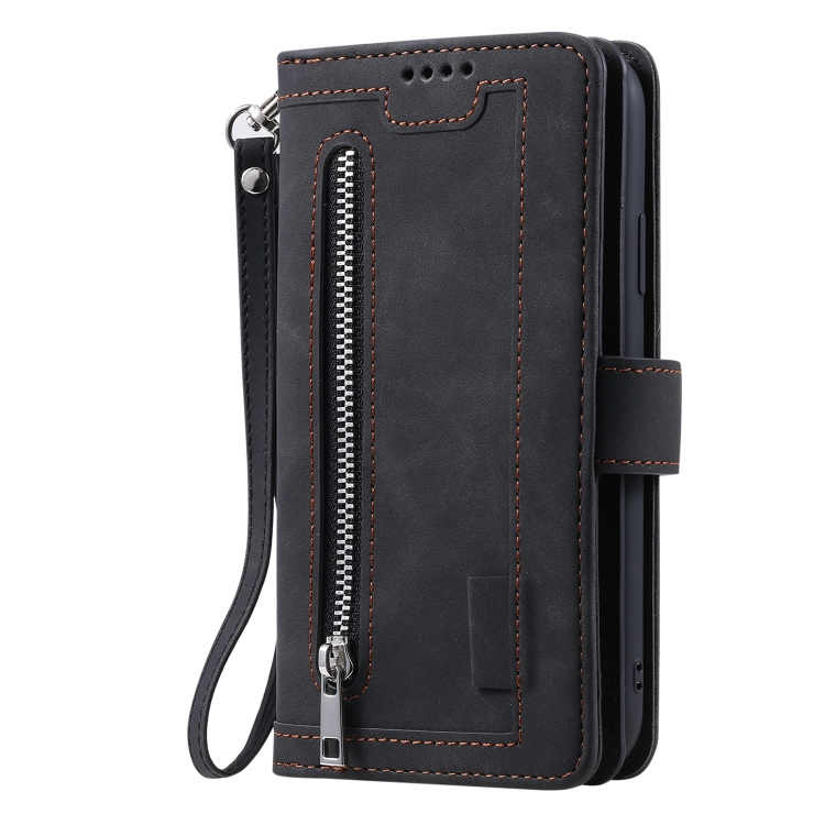 For Samsung Galaxy S21 Ultra 5G Nine Card Zipper Bag Horizontal Flip Leather Case With Holder & Card Slots & Photo Frame & Wallet(Black) For Samsung Galaxy S21 Ultra 5G Nine Card Zipper Bag Horizontal Flip Leather Case With Holder & Card Slots & Photo Frame & Wallet(Black)