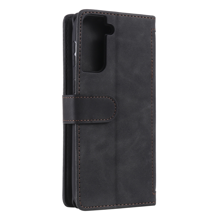 For Samsung Galaxy S21 Ultra 5G Nine Card Zipper Bag Horizontal Flip Leather Case With Holder & Card Slots & Photo Frame & Wallet(Black) For Samsung Galaxy S21 Ultra 5G Nine Card Zipper Bag Horizontal Flip Leather Case With Holder & Card Slots & Photo Frame & Wallet(Black)