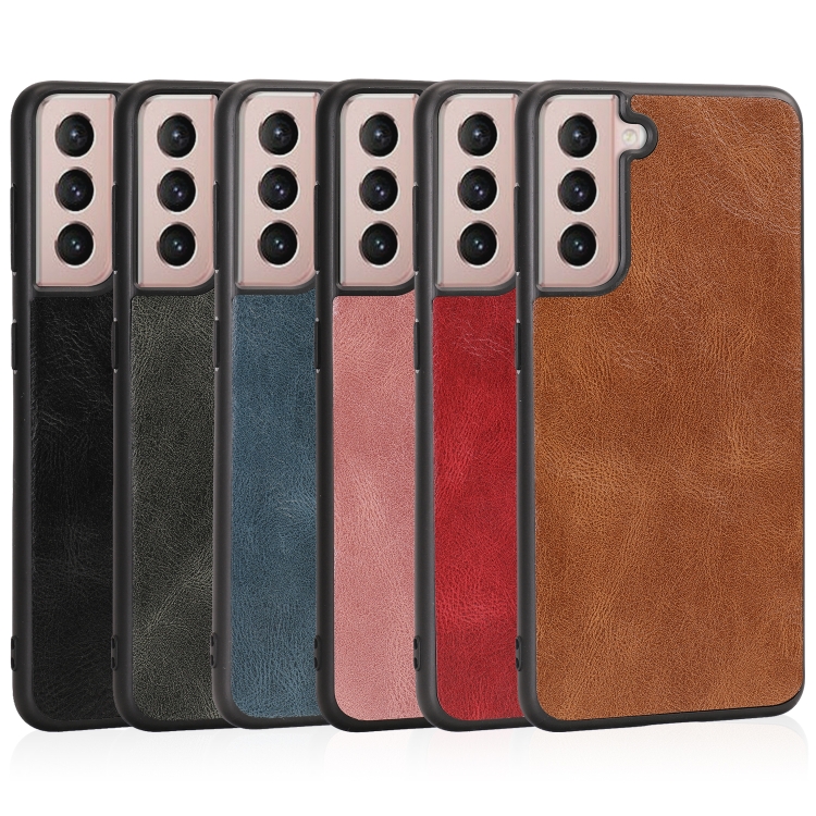 For Samsung Galaxy S21+ 5G Crazy Horse Textured Calfskin PU + PC + TPU Case(Green) For Samsung Galaxy S21+ 5G Crazy Horse Textured Calfskin PU + PC + TPU Case(Green)