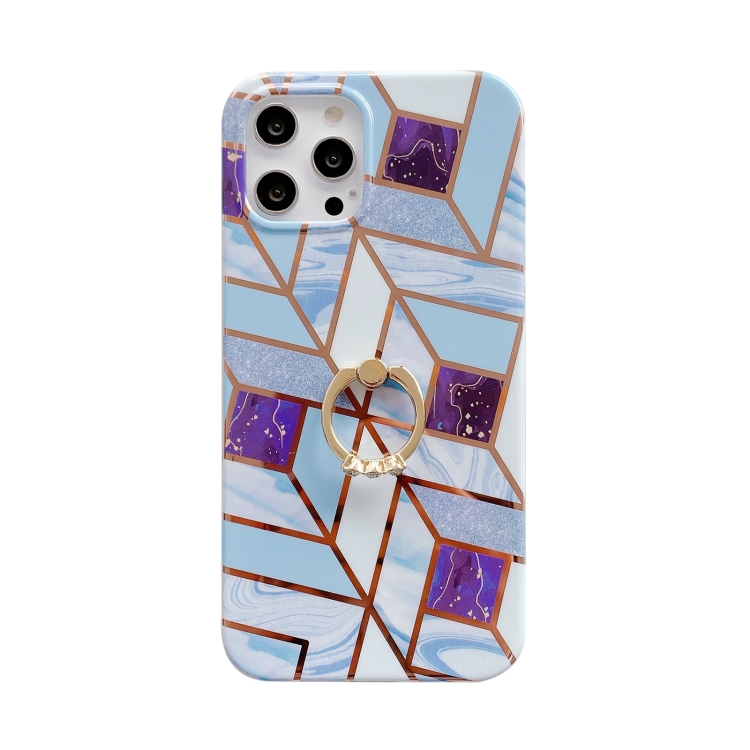 For iPhone 11 Pro Max Colorful Marble Pattern Protective Case with Ring Holder (TM04) For iPhone 11 Pro Max Colorful Marble Pattern Protective Case with Ring Holder (TM04)
