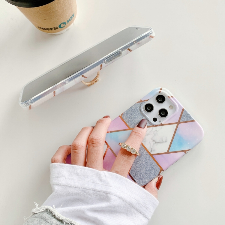 For iPhone 11 Pro Max Colorful Marble Pattern Protective Case with Ring Holder (TM04) For iPhone 11 Pro Max Colorful Marble Pattern Protective Case with Ring Holder (TM04)