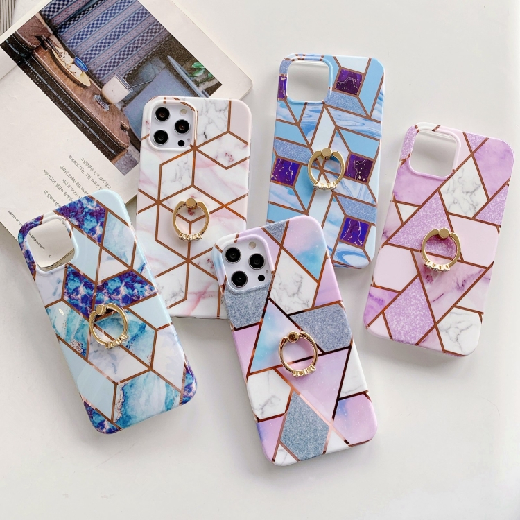 For iPhone 11 Pro Max Colorful Marble Pattern Protective Case with Ring Holder (TM04) For iPhone 11 Pro Max Colorful Marble Pattern Protective Case with Ring Holder (TM04)