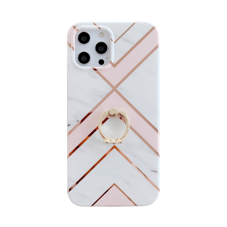 For iPhone 11 Pro Max Colorful Marble Pattern Protective Case with Ring Holder (TM14) For iPhone 11 Pro Max Colorful Marble Pattern Protective Case with Ring Holder (TM14)