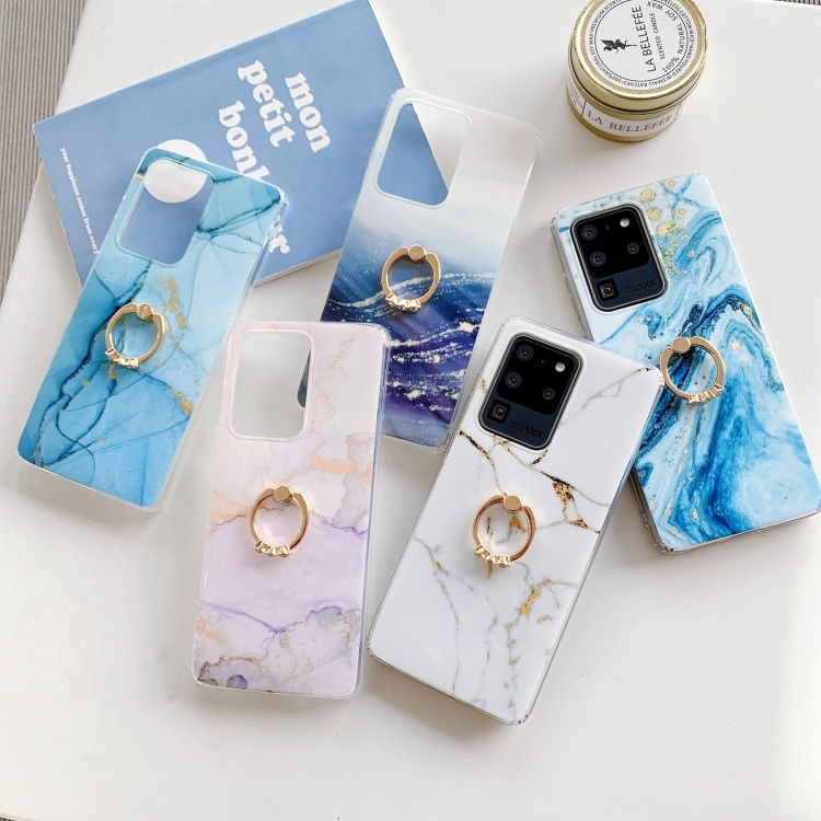 For Samsung Galaxy S21 Ultra 5G Marble Pattern Protective Case with Ring Holder(GM05) For Samsung Galaxy S21 Ultra 5G Marble Pattern Protective Case with Ring Holder(GM05)
