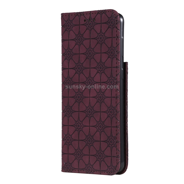 For Samsung Galaxy S21 5G Lucky Flowers Embossing Pattern Magnetic Horizontal Flip Leather Case with Holder & Card Slots(Wine Red) For Samsung Galaxy S21 5G Lucky Flowers Embossing Pattern Magnetic Horizontal Flip Leather Case with Holder & Card Slots(Wine Red)