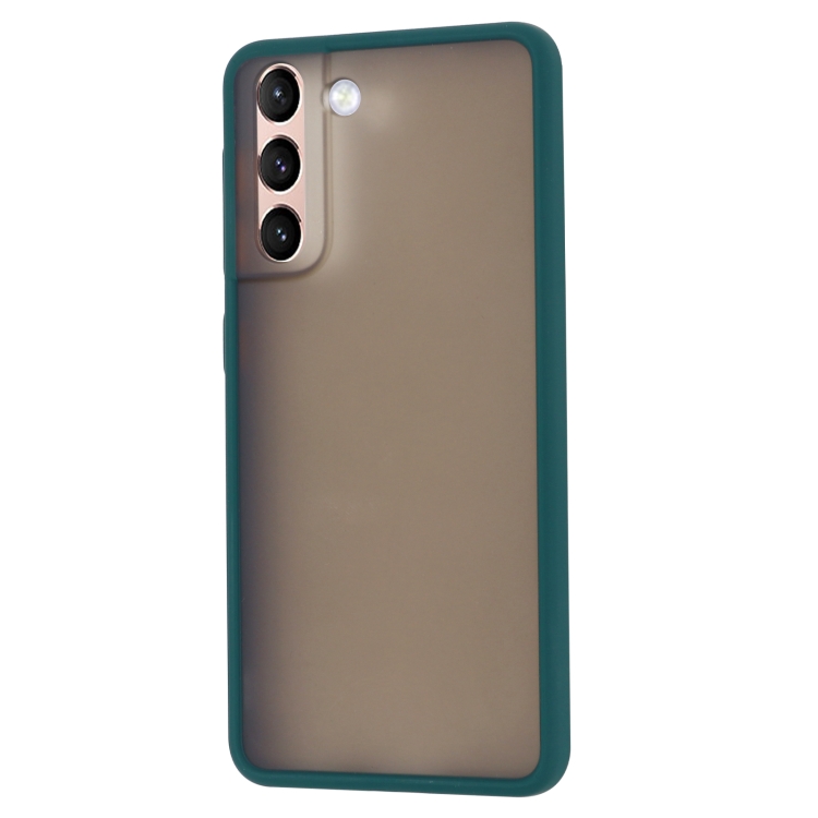 For Samsung Galaxy S21 5G Skin Hand Feeling Series Shockproof Frosted PC + TPU Protective Case(Green) For Samsung Galaxy S21 5G Skin Hand Feeling Series Shockproof Frosted PC + TPU Protective Case(Green)