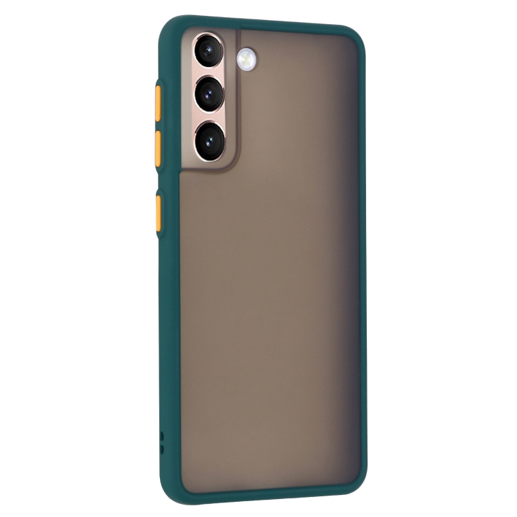 For Samsung Galaxy S21 5G Skin Hand Feeling Series Shockproof Frosted PC + TPU Protective Case(Green) For Samsung Galaxy S21 5G Skin Hand Feeling Series Shockproof Frosted PC + TPU Protective Case(Green)