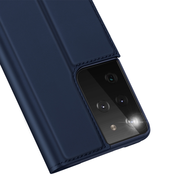 For Samsung Galaxy S21 Ultra 5G DUX DUCIS Skin Pro Series Horizontal Flip PU + TPU Leather Case with Holder & Card Slots(Blue) For Samsung Galaxy S21 Ultra 5G DUX DUCIS Skin Pro Series Horizontal Flip PU + TPU Leather Case with Holder & Card Slots(Blue)
