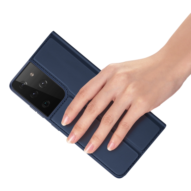 For Samsung Galaxy S21 Ultra 5G DUX DUCIS Skin Pro Series Horizontal Flip PU + TPU Leather Case with Holder & Card Slots(Blue) For Samsung Galaxy S21 Ultra 5G DUX DUCIS Skin Pro Series Horizontal Flip PU + TPU Leather Case with Holder & Card Slots(Blue)