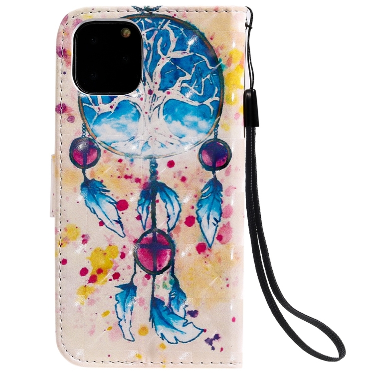 For iPhone 11 Pro 3D Painted Pattern Horizontal Flip Leather Case, with Wallet & Holder & Card Slots & Lanyard(Wind Chimes) For iPhone 11 Pro 3D Painted Pattern Horizontal Flip Leather Case, with Wallet & Holder & Card Slots & Lanyard(Wind Chimes)