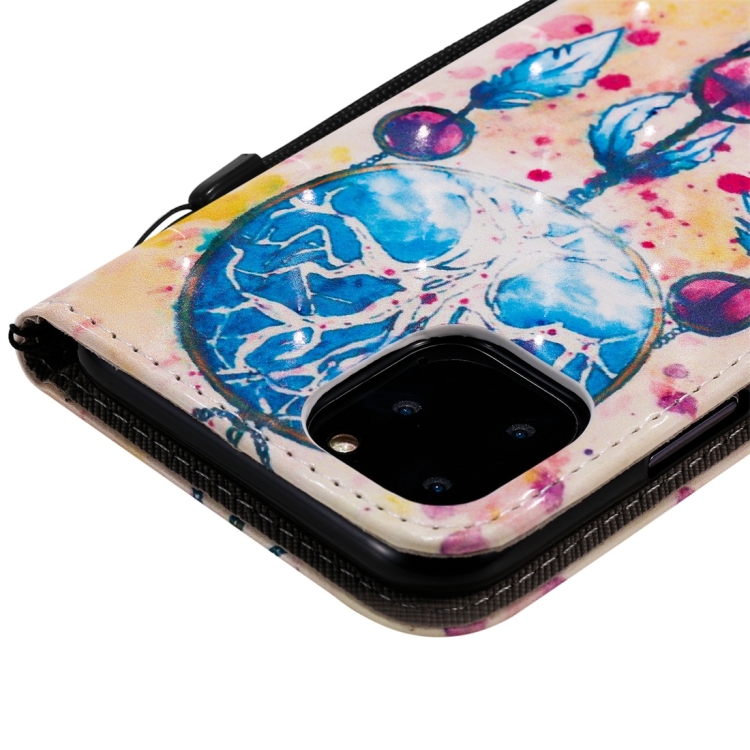 For iPhone 11 Pro 3D Painted Pattern Horizontal Flip Leather Case, with Wallet & Holder & Card Slots & Lanyard(Wind Chimes) For iPhone 11 Pro 3D Painted Pattern Horizontal Flip Leather Case, with Wallet & Holder & Card Slots & Lanyard(Wind Chimes)