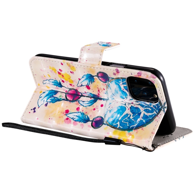 For iPhone 11 Pro 3D Painted Pattern Horizontal Flip Leather Case, with Wallet & Holder & Card Slots & Lanyard(Wind Chimes) For iPhone 11 Pro 3D Painted Pattern Horizontal Flip Leather Case, with Wallet & Holder & Card Slots & Lanyard(Wind Chimes)