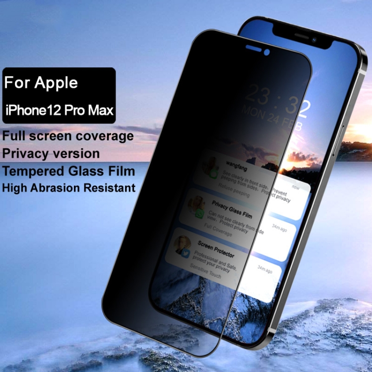 For iPhone 12 Pro Max IMAK HD Anti-spy Tempered Glass Protective Film For iPhone 12 Pro Max IMAK HD Anti-spy Tempered Glass Protective Film