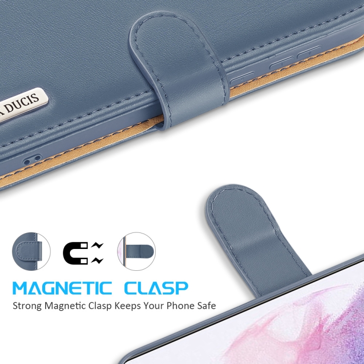For Samsung Galaxy S21+ 5G DUX DUCIS Hivo Series Cowhide + PU + TPU Leather Horizontal Flip Case with Holder & Card Slots(Light Blue) For Samsung Galaxy S21+ 5G DUX DUCIS Hivo Series Cowhide + PU + TPU Leather Horizontal Flip Case with Holder & Card Slots(Light Blue)
