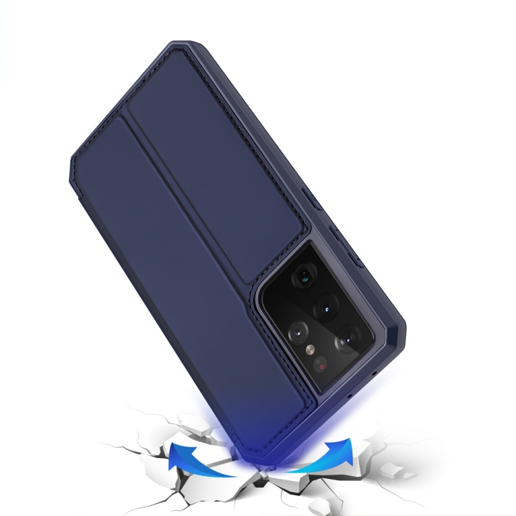 For Samsung Galaxy S21 Ultra 5G DUX DUCIS Skin X Series PU + TPU Horizontal Flip Leather Case with Holder & Card Slots(Blue) For Samsung Galaxy S21 Ultra 5G DUX DUCIS Skin X Series PU + TPU Horizontal Flip Leather Case with Holder & Card Slots(Blue)