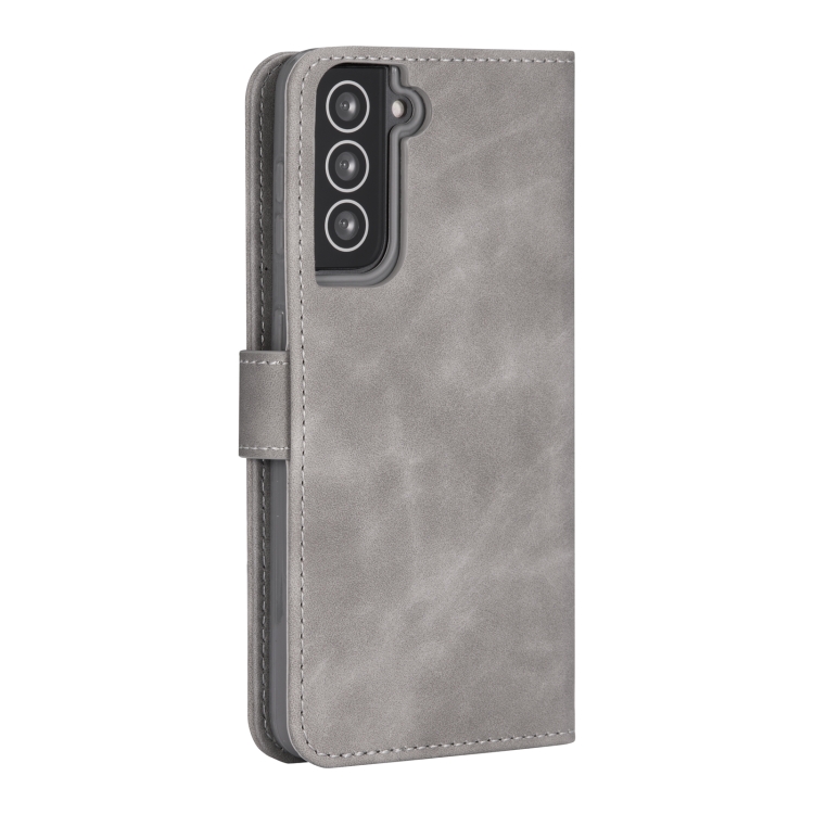 For Samsung Galaxy S21+ 5G Diaobaolee Pure Fresh Texture Horizontal Flip Leather Case(Grey) For Samsung Galaxy S21+ 5G Diaobaolee Pure Fresh Texture Horizontal Flip Leather Case(Grey)