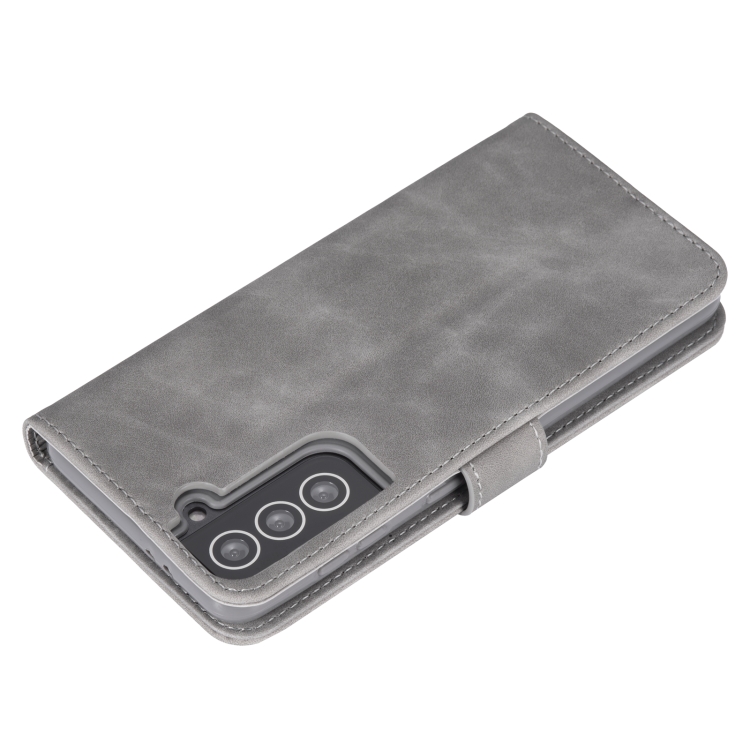 For Samsung Galaxy S21+ 5G Diaobaolee Pure Fresh Texture Horizontal Flip Leather Case(Grey) For Samsung Galaxy S21+ 5G Diaobaolee Pure Fresh Texture Horizontal Flip Leather Case(Grey)