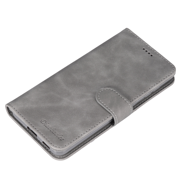 For Samsung Galaxy S21+ 5G Diaobaolee Pure Fresh Texture Horizontal Flip Leather Case(Grey) For Samsung Galaxy S21+ 5G Diaobaolee Pure Fresh Texture Horizontal Flip Leather Case(Grey)