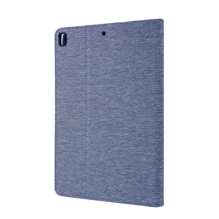 Horizontal Flip TPU + Fabric PU Leather Protective Case with Name Card Clip For iPad 9.7 (2017/2018) & iPad Air & Air2 & iPad Pro 9.7(Dark Blue) Horizontal Flip TPU + Fabric PU Leather Protective Case with Name Card Clip For iPad 9.7 (2017/2018) & iPad Air & Air2 & iPad Pro 9.7(Dark Blue)