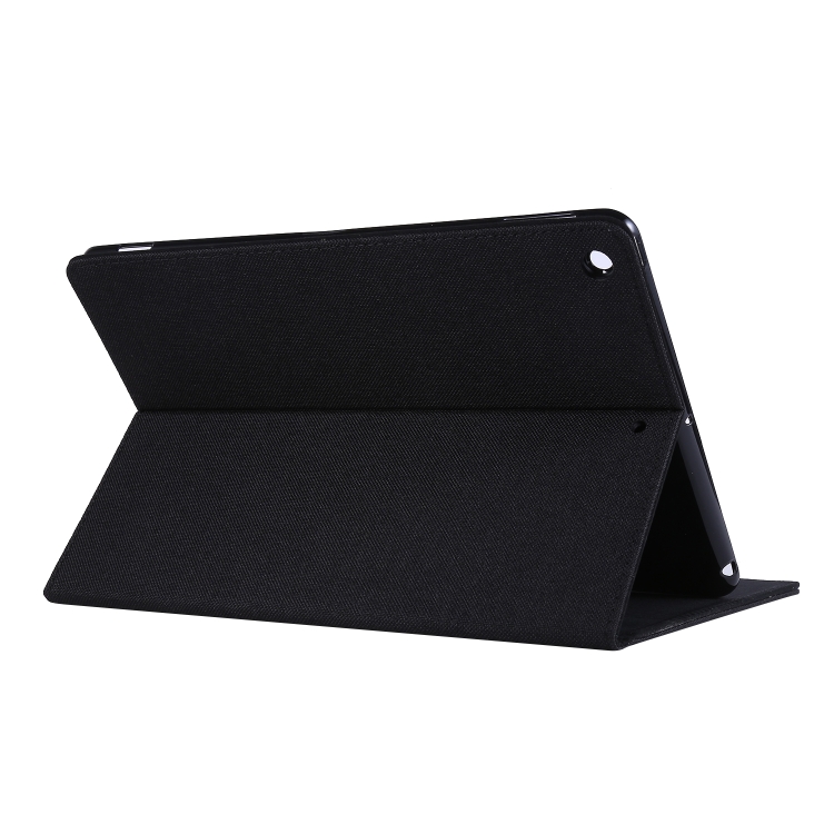 Horizontal Flip TPU + Fabric PU Leather Protective Case with Name Card Clip For iPad 10.2 2021 / 2020 / 2019(Dark Blue) Horizontal Flip TPU + Fabric PU Leather Protective Case with Name Card Clip For iPad 10.2 2021 / 2020 / 2019(Dark Blue)