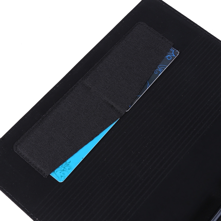 Horizontal Flip TPU + Fabric PU Leather Protective Case with Name Card Clip For iPad 10.2 2021 / 2020 / 2019(Dark Blue) Horizontal Flip TPU + Fabric PU Leather Protective Case with Name Card Clip For iPad 10.2 2021 / 2020 / 2019(Dark Blue)