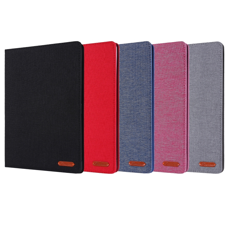 Horizontal Flip TPU + Fabric PU Leather Protective Case with Name Card Clip For iPad 10.2 2021 / 2020 / 2019(Dark Blue) Horizontal Flip TPU + Fabric PU Leather Protective Case with Name Card Clip For iPad 10.2 2021 / 2020 / 2019(Dark Blue)