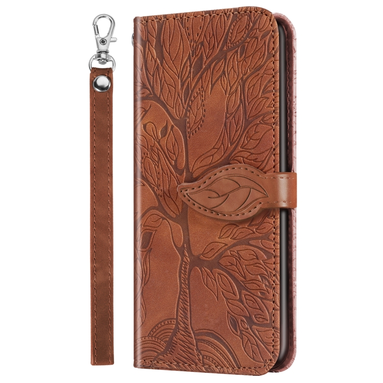 For Samsung Galaxy S21 5G Life of Tree Embossing Pattern Horizontal Flip Leather Case with Holder & Card Slot & Wallet & Photo Frame & Lanyard(Brown) For Samsung Galaxy S21 5G Life of Tree Embossing Pattern Horizontal Flip Leather Case with Holder & Card Slot & Wallet & Photo Frame & Lanyard(Brown)