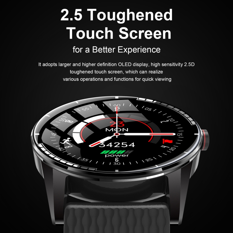 H6 Reloj inteligente a prueba de agua con pantalla táctil de 1,28 pulgadas IP67, compatible con llamadas Bluetooth / Monitorización del sueño / Monitorización del ritmo cardíaco - 4