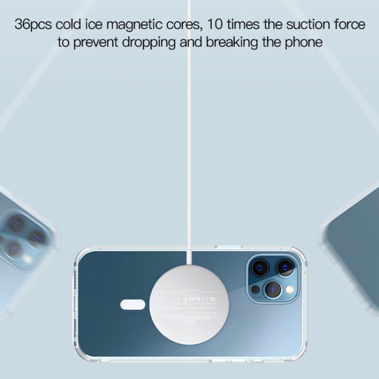 TOTUDESIGN CACW-048 Glory Series 15W Max Magnetic Wireless Charger(White)