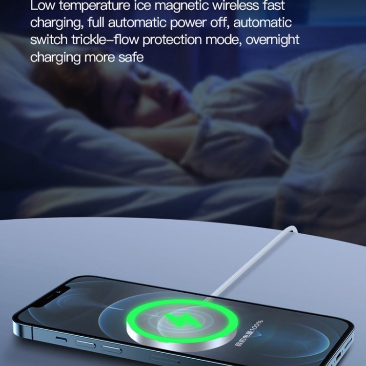 TOTUDESIGN CACW-048 Glory Series 15W Max Magnetic Wireless Charger(White)