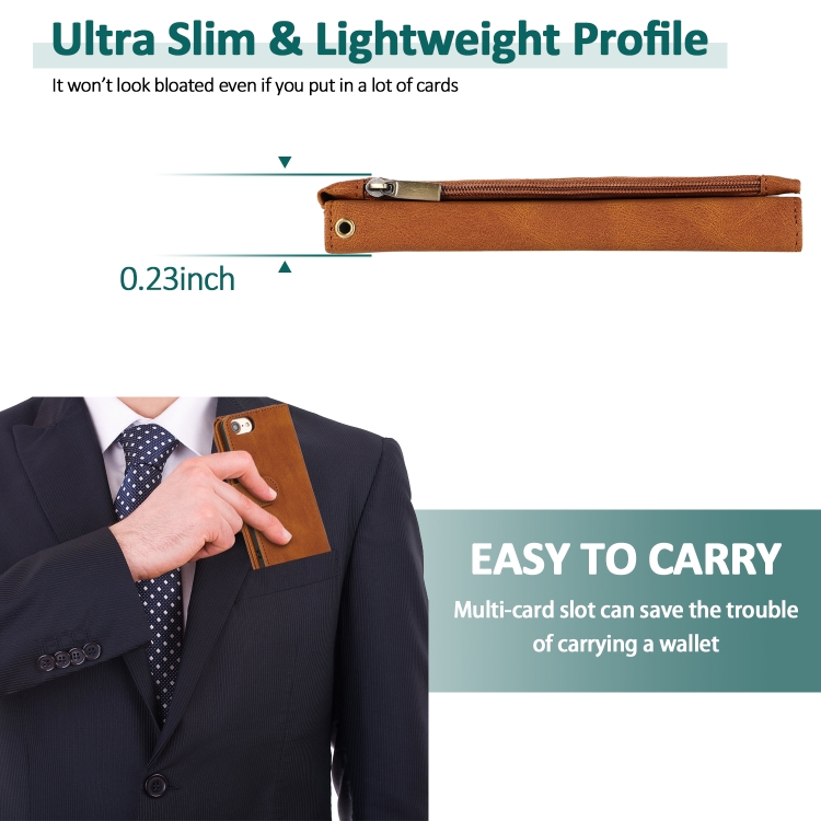 Skin-feel Crazy Horse Texture Zipper Wallet Bag Horizontal Flip Leather Case with Holder & Card Slots & Wallet & Lanyard For iPhone 6(Brown) Skin-feel Crazy Horse Texture Zipper Wallet Bag Horizontal Flip Leather Case with Holder & Card Slots & Wallet & Lanyard For iPhone 6(Brown)