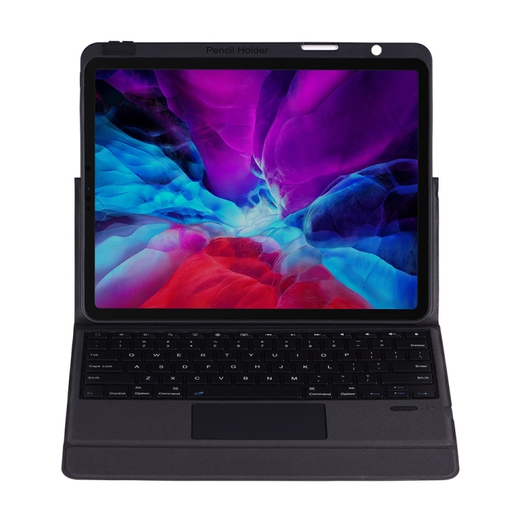 T2098 Bluetooth Keyboard PU Leather + Soft TPU Tablet Case with Touchpad & Pen Slot For iPad Pro 12.9 (2020/2018)(Black) T2098 Bluetooth Keyboard PU Leather + Soft TPU Tablet Case with Touchpad & Pen Slot For iPad Pro 12.9 (2020/2018)(Black)