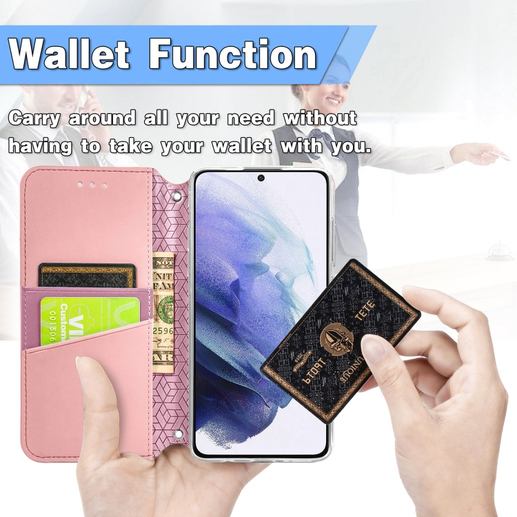 For Samsung Galaxy S21 5G Blooming Mandala Embossed Pattern Magnetic Horizontal Flip Leather Case with Holder & Card Slots & Wallet(Pink) For Samsung Galaxy S21 5G Blooming Mandala Embossed Pattern Magnetic Horizontal Flip Leather Case with Holder & Card Slots & Wallet(Pink)