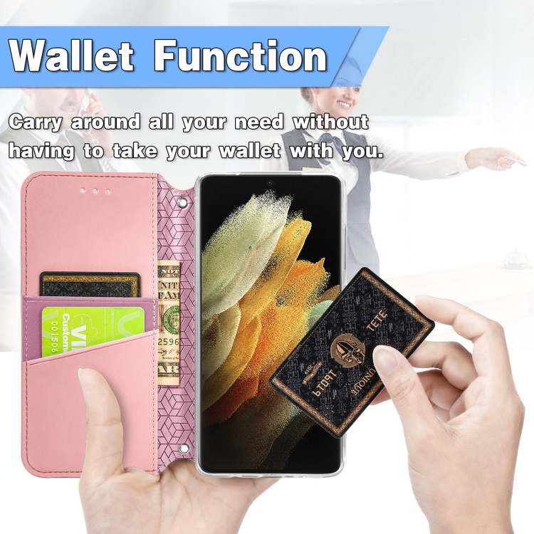 For Samsung Galaxy S21 Ultra 5G Blooming Mandala Embossed Pattern Magnetic Horizontal Flip Leather Case with Holder & Card Slots & Wallet(Pink) For Samsung Galaxy S21 Ultra 5G Blooming Mandala Embossed Pattern Magnetic Horizontal Flip Leather Case with Holder & Card Slots & Wallet(Pink)
