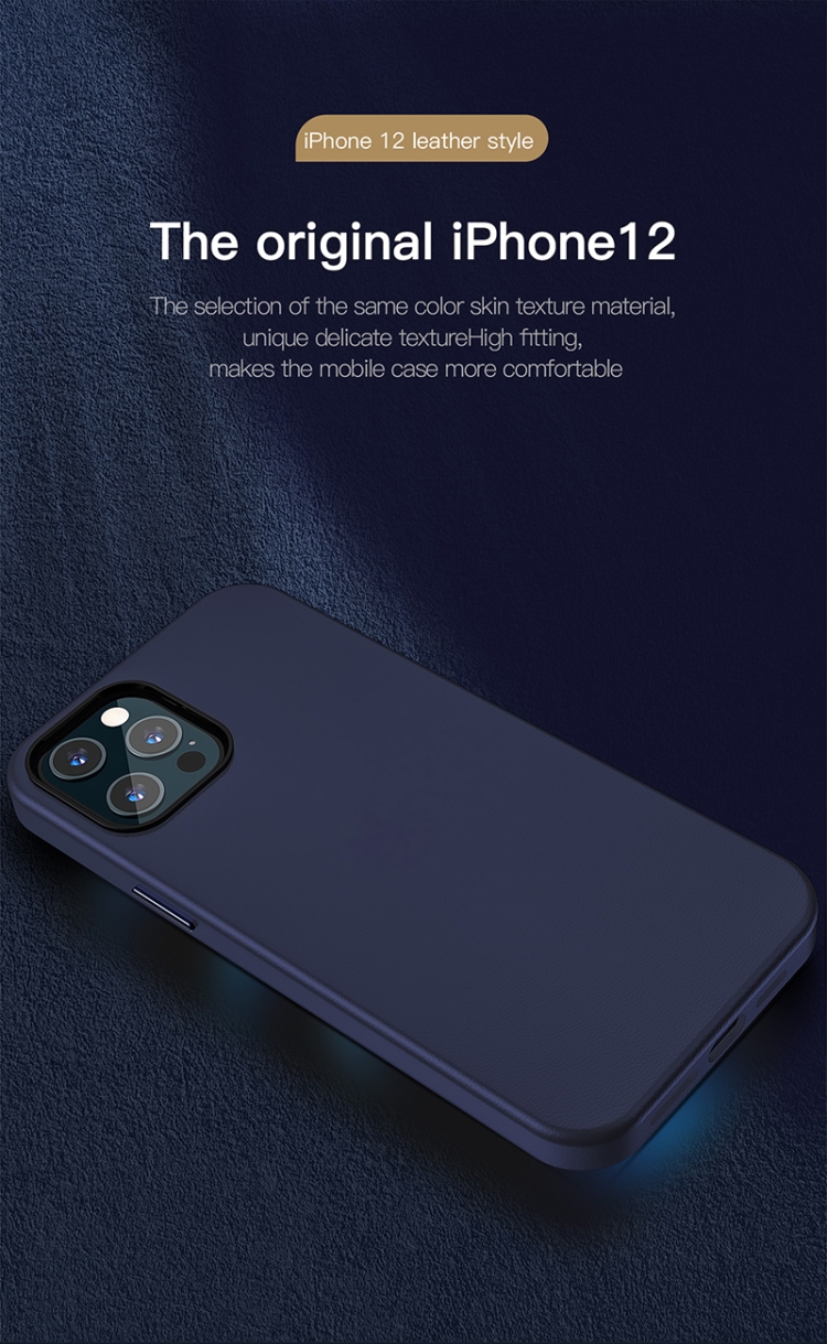 For iPhone 12 TOTUDESIGN Royal Series PU Leather Case(Black) For iPhone 12 TOTUDESIGN Royal Series PU Leather Case(Black)