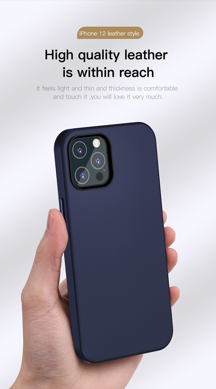 For iPhone 12 TOTUDESIGN Royal Series PU Leather Case(Black) For iPhone 12 TOTUDESIGN Royal Series PU Leather Case(Black)