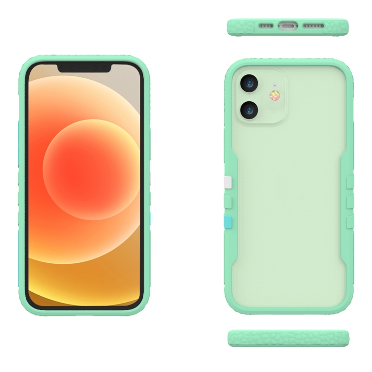 For iPhone 12 TGVlS Vibrant Series Multi-coloured Block Shockproof Protective Case(Blue) For iPhone 12 TGVlS Vibrant Series Multi-coloured Block Shockproof Protective Case(Blue)