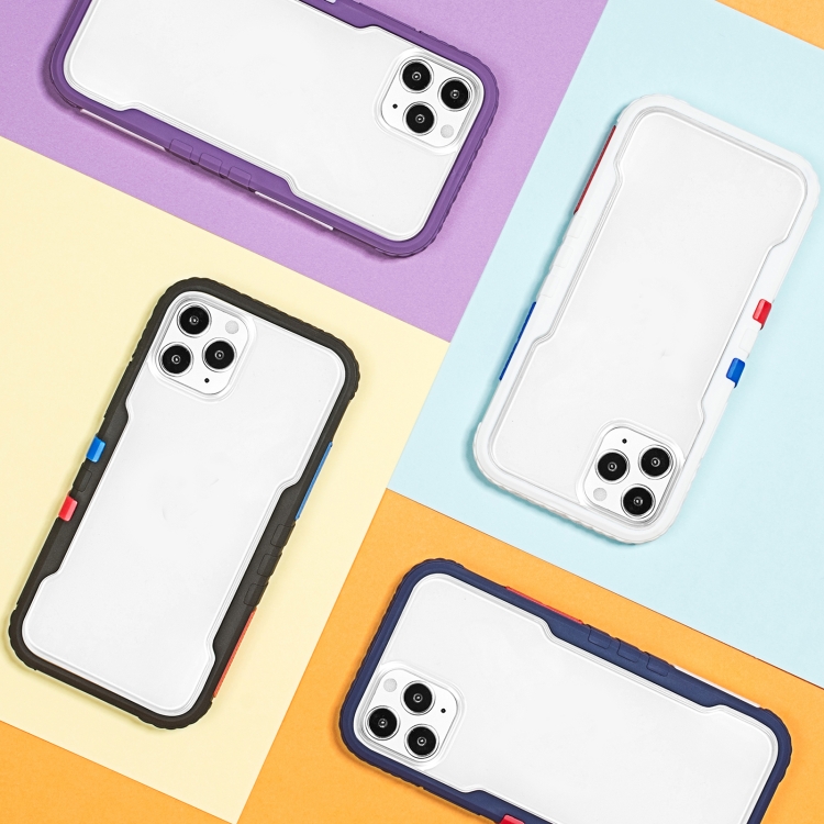 For iPhone 12 TGVlS Vibrant Series Multi-coloured Block Shockproof Protective Case(Blue) For iPhone 12 TGVlS Vibrant Series Multi-coloured Block Shockproof Protective Case(Blue)