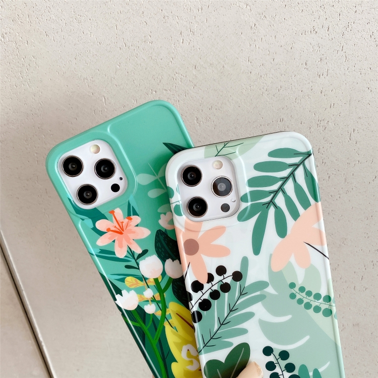 Painted Pattern IMD Shockproof Protective Case For iPhone 11 Pro(Watercolor Flowers)