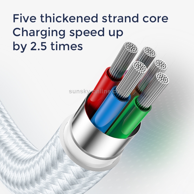 JOYROOM S-2024M5 2.4A PD USB-C / Type-C to 8 Pin Charging + Transmission Nylon Braided Data Cable, Cable Length: 2m JOYROOM S-2024M5 2.4A PD USB-C / Type-C to 8 Pin Charging + Transmission Nylon Braided Data Cable, Cable Length: 2m