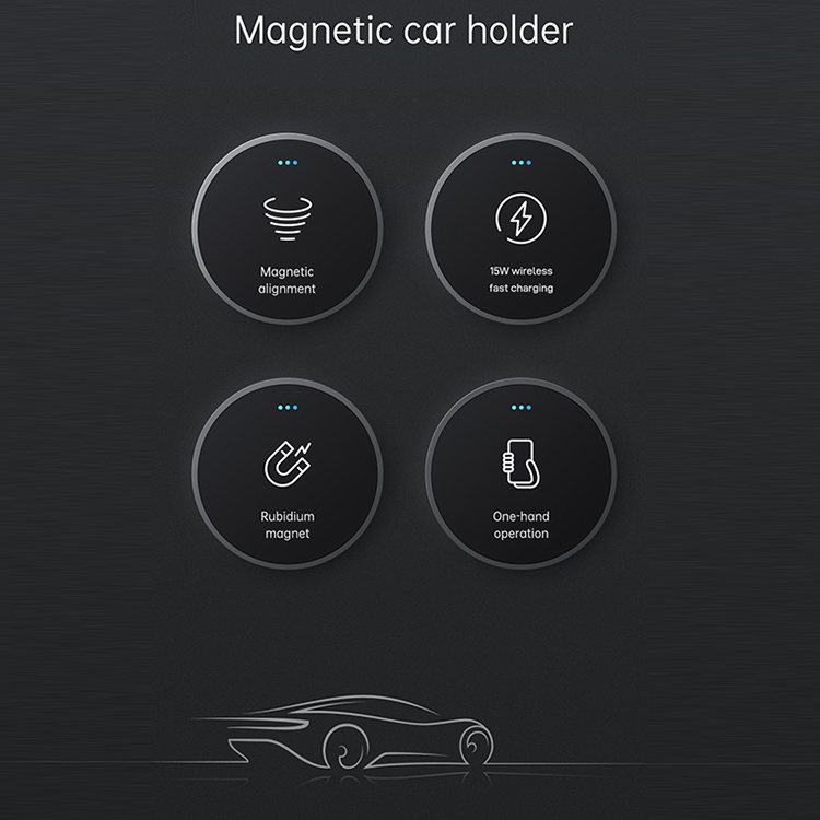 JOYROOM JR-ZS240 15W Max Car Magnetic Wireless Charge Holder JOYROOM JR-ZS240 15W Max Car Magnetic Wireless Charge Holder
