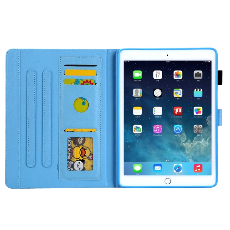 For iPad 10.2 2021 / 2020 / 2019 Coloured Drawing Pattern Horizontal Flip Leather Case with Holder & Card Slots & Photo Frame(Red Flower Pink Butterfly) For iPad 10.2 2021 / 2020 / 2019 Coloured Drawing Pattern Horizontal Flip Leather Case with Holder & Card Slots & Photo Frame(Red Flower Pink Butterfly)