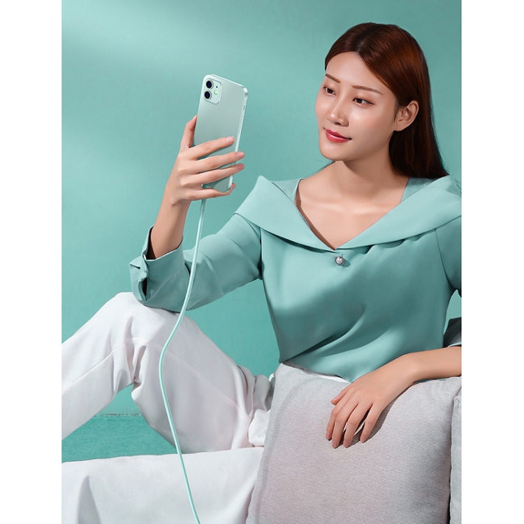 JOYROOM S-2030M8 M8 Bowling Series 2.4A USB to 8 Pin TPE Charging Transmission Data Cable, Cable Length:2m(Green) JOYROOM S-2030M8 M8 Bowling Series 2.4A USB to 8 Pin TPE Charging Transmission Data Cable, Cable Length:2m(Green)