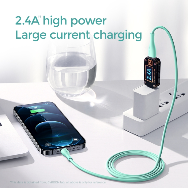 JOYROOM S-2030M8 M8 Bowling Series 2.4A USB to 8 Pin TPE Charging Transmission Data Cable, Cable Length:2m(Green) JOYROOM S-2030M8 M8 Bowling Series 2.4A USB to 8 Pin TPE Charging Transmission Data Cable, Cable Length:2m(Green)