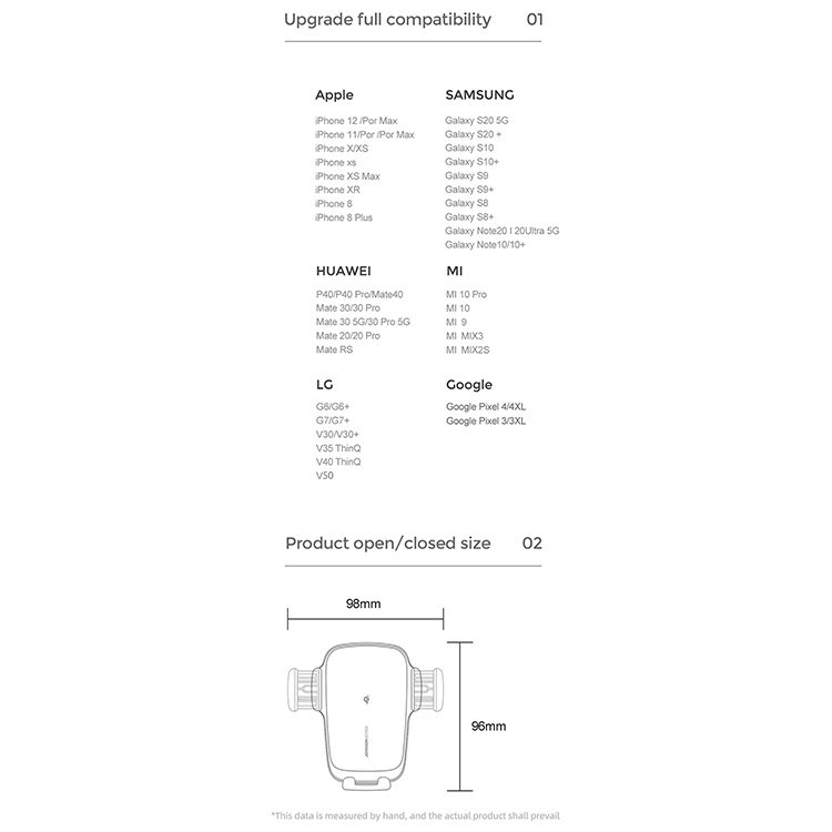 JOYROOM JR-ZS248 15 Max Electric Wireless Car Charger Holder, Specification:CD Version JOYROOM JR-ZS248 15 Max Electric Wireless Car Charger Holder, Specification:CD Version