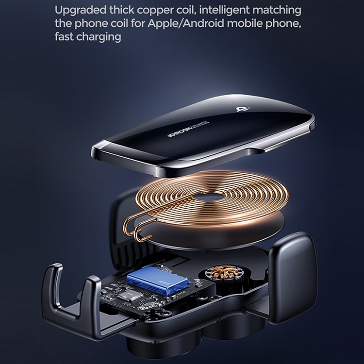 JOYROOM JR-ZS248 15 Max Electric Wireless Car Charger Holder, Specification:CD Version JOYROOM JR-ZS248 15 Max Electric Wireless Car Charger Holder, Specification:CD Version