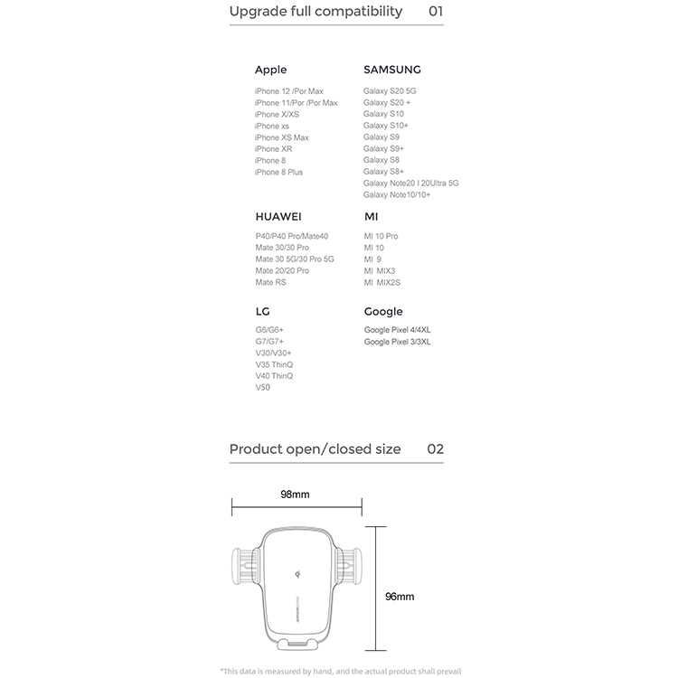 JOYROOM JR-ZS248 15 Max Electric Wireless Car Charger Holder, Specification:Air Outlet Version JOYROOM JR-ZS248 15 Max Electric Wireless Car Charger Holder, Specification:Air Outlet Version