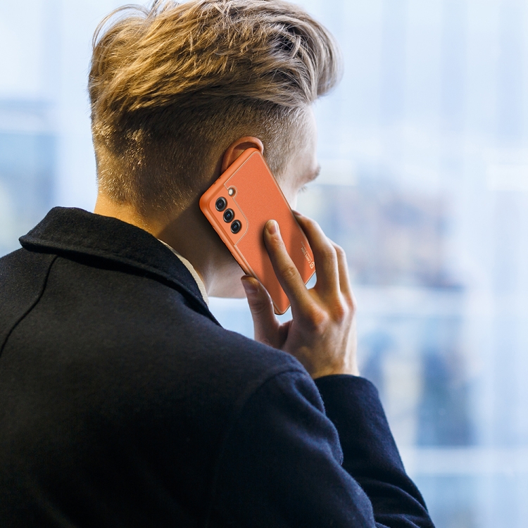 For Samsung Galaxy S21 5G DUX DUCIS YOLO Series PU + PC + TPU All-inclusive Electroplating Shockproof Protective Case(Orange) For Samsung Galaxy S21 5G DUX DUCIS YOLO Series PU + PC + TPU All-inclusive Electroplating Shockproof Protective Case(Orange)